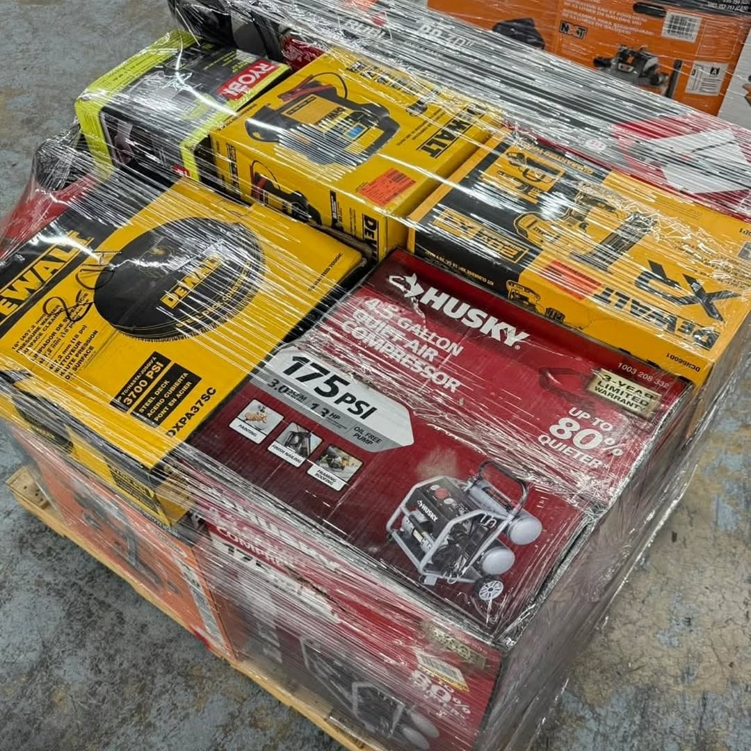 Home Depot Tool & Hardware Truckload - 24 pallets Milwaukee DeWalt Ryobi IN STOCK